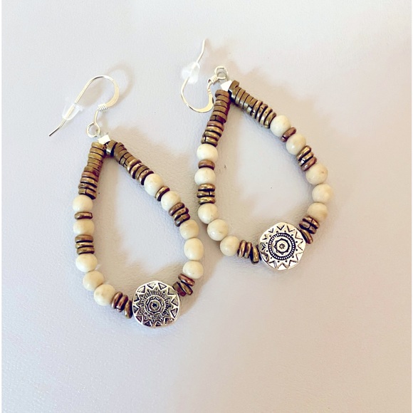 Silver, copper, brass earrings - Picture 1 of 4